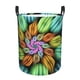 thumbnail image 1 of Balery Hippie Style Cesta de ropa redonda con asas, impermeable, independiente, para ropa, juguetes, dormitorio y familia-Medium, 1 of 6