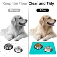 thumbnail image 6 of TiokMc Silicone Waterproof Dog & Cat Feeding Mat, Non-Slip, FDA Grade, Easy to Clean, BPA-Free, 18.5" x 11.5", Green, 6 of 7