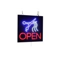 thumbnail image 1 of Señal de Tijeras Abiertas 16""x16"" 40x40cm TOPKING Señalización LED Brillante Letrero Abierto Display Billboard Regalo de Gran Inauguración, 1 of 3