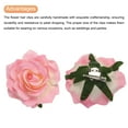 thumbnail image 4 of 30 Pcs Rose Flower Hair Clips 4 Inch Flower Hair Pins for Women Hair Accessories Deep Pink, 4 of 5