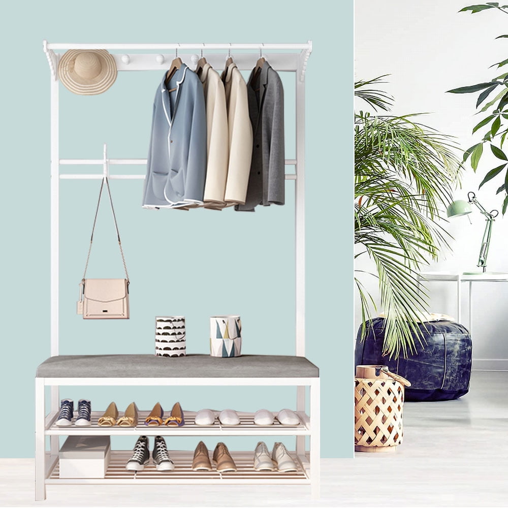 Buy Entryway Bench with Coat Rack with Bench Coat Shoe Rack with Coat