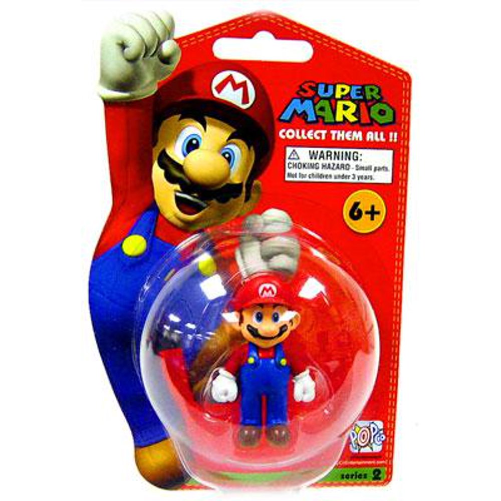 Super Mario Mini Figures Series 2 Super Mario Series 2 Mario Vinyl Mini Figure - Walmart.com - Walmart.com