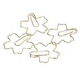 thumbnail image 5 of 50pcs Paper Clips Portable Small Gold Unique Cute Sakura Shape Bookmark Office File Classification Decoration, 5 of 5