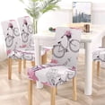 thumbnail image 5 of ZHANZZK Travel Paris Symbols Stretch Chair Cover Protector Seat Slipcover for Dining Room Hotel Wedding Party Set of 6, 5 of 6