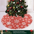 thumbnail image 6 of GZHJMY Christmas Tree Skirt Snowflake Xmas Tree Skirt Floor Door Round Mat Decorations for Holiday Party Home Christmas Day Ornaments, 47.2", 6 of 6