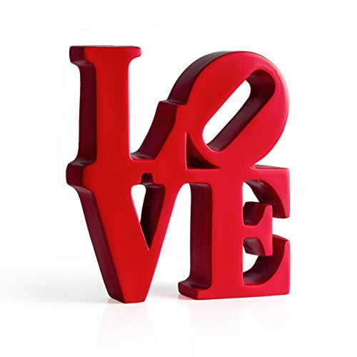 Torre /& Tagus 902378 Word Art Red Resin Decor-love for sale online