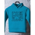 thumbnail image 3 of Cats And Doodles Hoodie Toddler -Image by Shutterstock,  2 Toddler, 3 of 4