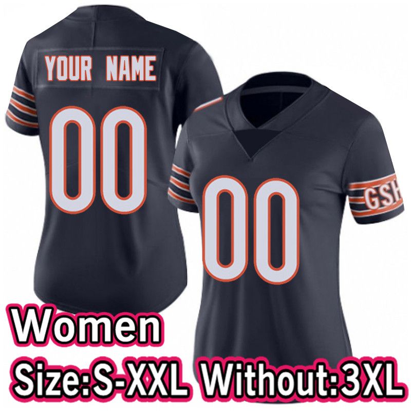 NFL_ 1 Justin Fields Football Jerseys Claypool URLACHER Khalil Herbert  Jaquan Brisker Eddie Jackson Jack Sanborn Walter Payton David Montgomery 