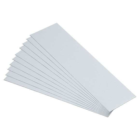 Unique Bargains 10pcs Galvanized Steel Sheet, 10x3cm Metal Sheet Galvanized Steel Plate Panels 0.5mm Thick for Roof Flashing