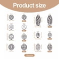 thumbnail image 3 of EOEMY 130Pcs Religion Theme Virgin Mary Alloy Beads Antique Silver Metal Spacer 9~18mm, 3 of 8