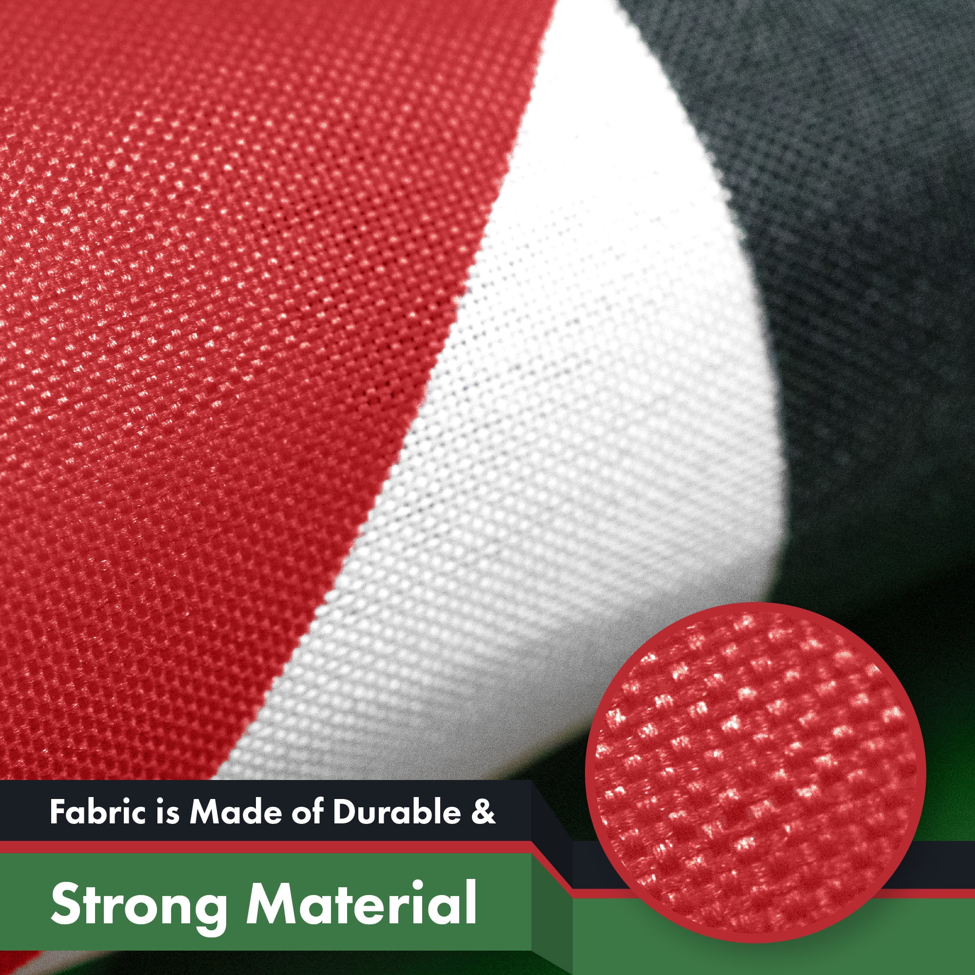 Palestine Palestinian Flag 3x5FT 3-Pack 150D Printed Polyester By G128