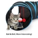 thumbnail image 4 of Túnel para Gatos Pawaboo en Forma de S 25x97 cm con Pelotas Azul, 4 of 7