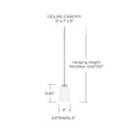 thumbnail image 4 of Capital Lighting 315211BN-338 Dixon 5" Wide Mini Pendant - Nickel, 4 of 5