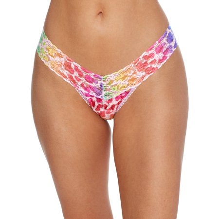 

Hanky Panky Womens Signature Lace Low Rise Printed Thong Style-PR4911