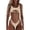 A-Beige139, variant on Women's Push Up Bandeau Bandage Bikini Set Brazilian Style Two Piece Swimwear Beachwear Swimsuit Tankini