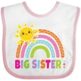 thumbnail image 3 of Inktastic Family Big Sister with Rainbow Girls Baby Bib, 3 of 4