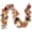 Red Orange White Garland, variant on Valery Madelyn 6Ft Pre-Lit Fall Garland Lighted Harvest Garland with Red Orange White Pumpkin & Pine Cone for Thanksgiving Fireplace Farmhouse Front Door Banisters Porch