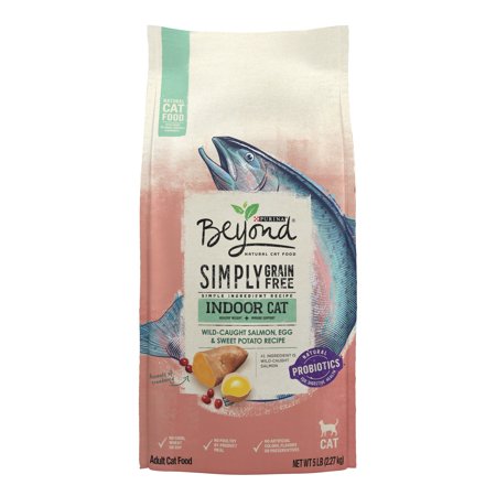 UPC: 0017800169011 | Purina Beyond Grain Free Natural Dry Cat Food Simply Indoor Salmon Egg & Sweet Potato Recipe 5 lb. Bag