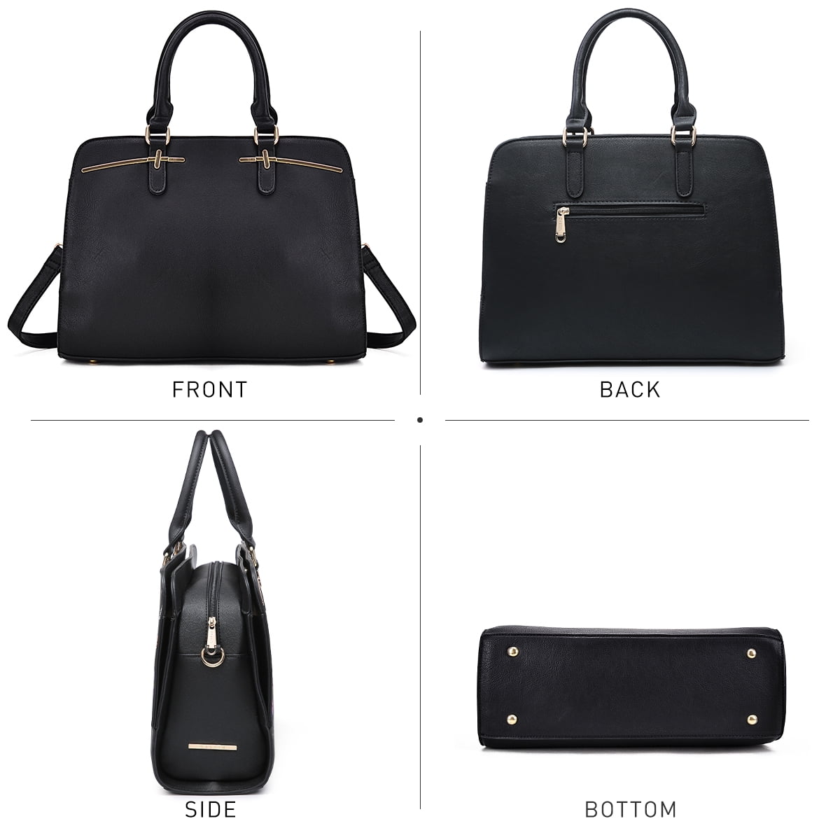 Dasein Women Satchel Handbags Shoulder Purses Totes Top Handle Bags With Matching Wallet