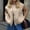 Khaki, variant on DuoJiaJ Womens Sleeveless Jacket, Crew Neck with Pocket Open Front Zip Blue L