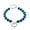 Blue, variant on Pearl Adjustable Pet Collar with Chain and Cats Comfortable Secure Training Accessory