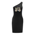 thumbnail image 1 of Vestido de verano formal simple de moda para mujer con hombros descubiertos para viajar y trabajar M, 1 of 7