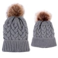 thumbnail image 2 of Gorro infantil de 2 piezas con adulto + niño Gris, 2 of 9