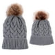 thumbnail image 2 of Gorro infantil de 2 piezas con adulto + niño Gris, 2 of 9