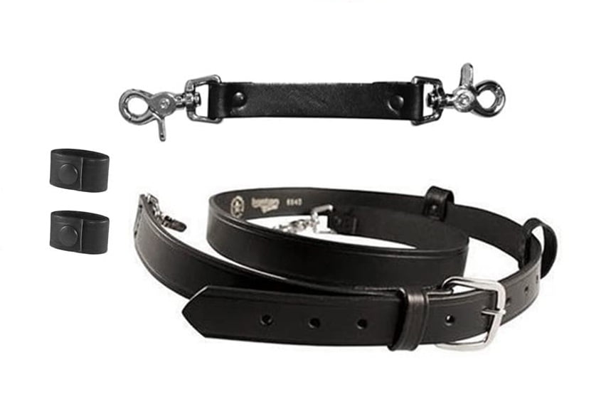 Boston Leather Bundle Anti-Sway Strap for Radio Strap, Firefighter's ...