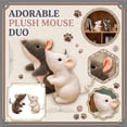 thumbnail image 2 of 9.8in Soft and Realistic Mouse Plush Toy, Adorable Animals Stuffed for Home Decor and Wildlife Enthusiasts Display Use, 2 of 7