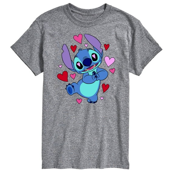 Lilo & Stitch - Heart Eyes Stitch - Men's Short Sleeve Graphic T-Shirt
