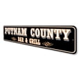 thumbnail image 4 of Custom County Bar And Grill Aluminum Metal Decor Sign - 4x18 inches, 4 of 4
