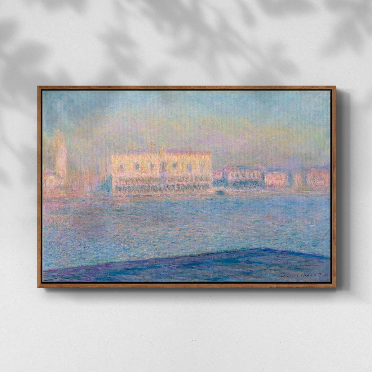 Vintage Landscape-CLVI By Wexford Home Framed in Walnut Wood Gallery Wrapped Canvas 27 in. x 41 in.