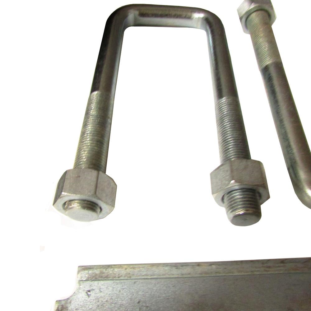 RAParts Boat Trailer Leaf Spring Axle Square U-Bolt Kit 9/16" x 3-1/8" x 6-1/4"