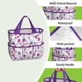 thumbnail image 4 of Garden Tool Bag,Pioneer Flower Floral Print Pattern Garden Tool Organizer,Garden Gifts,Waterproof Multi-Pocket Garden Tool Storage 11.8x5.5x11.4 Inch(Tools NOT Included), 4 of 6