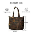 thumbnail image 4 of Large Capacity Weekender Bag with Book Lover Design Lightweight Travel Tote Featuring Reading Bookmark Prints, Multipurpose Carry-on for Business Trips Gym Sessions, 4 of 5