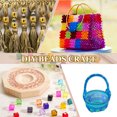 thumbnail image 5 of Uxcell 6mm Crystal Cube Beads, 100 Pcs Square Glass Beads Loose Spacer Beads, Red, 5 of 6