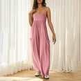 thumbnail image 5 of ABATAB Summer Jumpsuits for Women Casual Sleeveless baggy Rompers Wide Leg Jumpsuit with Pockets Dressy Clothes, 5 of 7