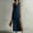*Navy, variant on Women's Sleeveless Cowl Neck Midi Dress,Casual Slip Dress with Side Slit Green,Women's Plus XXL
