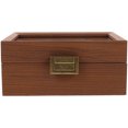 thumbnail image 1 of Miangastore Wood Watch Storage Case Vintage Watch Display Box Portable 3-slots Watch Box with Lid, 1 of 8