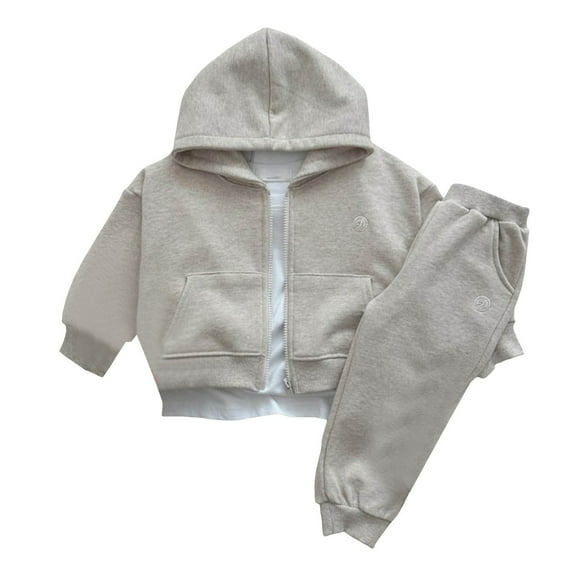 Gerichy Baby Boys Fall Winter Outfits, Baby Boy Outfits Toddler Baby Boy Girl Fall Winter Outfits Children's Kid's Hoodie Set Boy's And Girl's Baby Zipper Hooded Long Sleeved Long Pants Two Piece Set