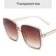 thumbnail image 1 of Square Sunglasses Woman Retro Vintage Gradient Sun Glasses Female Clear Lens Travel Shades, 1 of 5