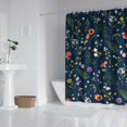 thumbnail image 3 of Spring Wildflowers Shower Curtain - Fresh Meadow Blooms and Butterflies, 72x84 Inches, 3 of 5