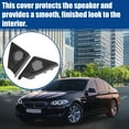thumbnail image 2 of 1 Pair Car Door Tweeter Speaker Panel Cover Trim Fit for BMW F10 F11 5 Series Black, 2 of 6