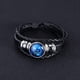 thumbnail image 3 of Pulsera de constelaciones, pulsera luminosa con patrón de dibujos animados que brilla en la oscuridad, pulseras de cuerda ajustables negras., 3 of 5