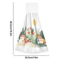 thumbnail image 3 of IAUYY Kitchen Hanging Towels Set of 2 100% Polyester Absorbent, Super Soft Hand Towels with Hanging Loops for Bathroom Kitchen in The Chicken Coop Houses and Fruits, 3 of 7