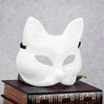 thumbnail image 4 of Peggybuy Blank Plastic Fox Face Mask DIY Handmade Costume Party Cosplay Decoration, 4 of 8