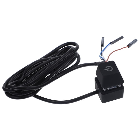 OUNONA External Pc Power Button with LED Light Remote Power for Desktop Computer Case