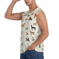 thumbnail image 3 of Goofa Dogs Funny Pets Printed Men's Sleeveless T-Shirt - Athletic Gym Workout Tank Top for Men - Moisture-Wicking, UPF 30+ Quick-Dry Muscle Tee-, 3 of 8