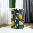 thumbnail image 6 of Yayeee Freestanding Laundry Hamper with Handle Collapsible Large Storage Basket for Clothes, Green Lemons, 6 of 7
